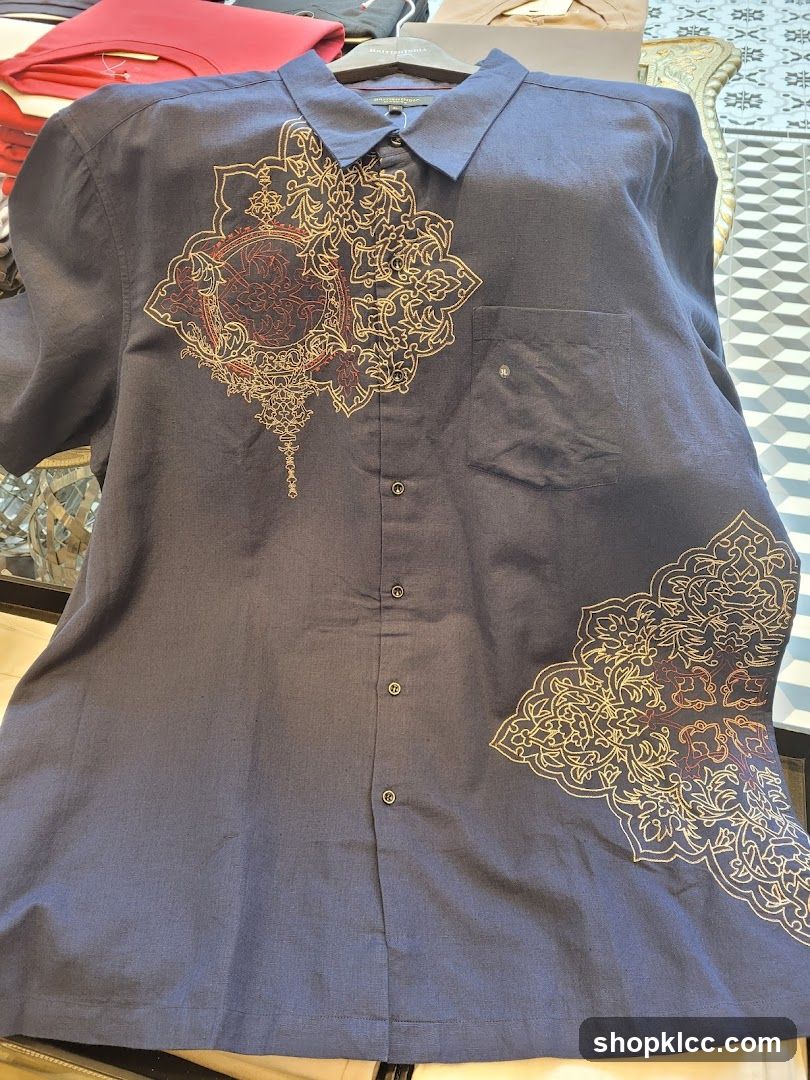 Embroidered Blue Shirt
