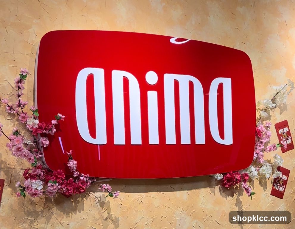 Red sign with white text