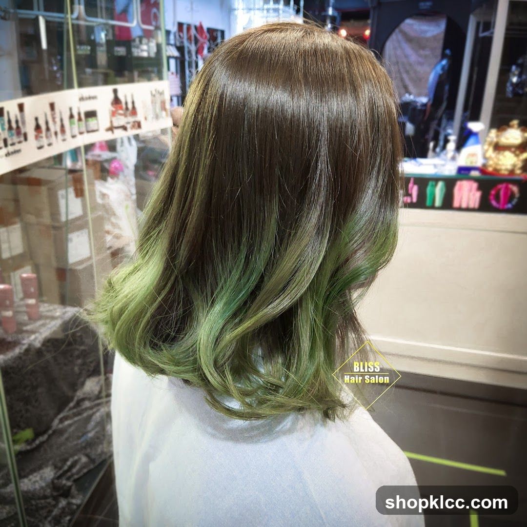 Woman with Ombre Hair