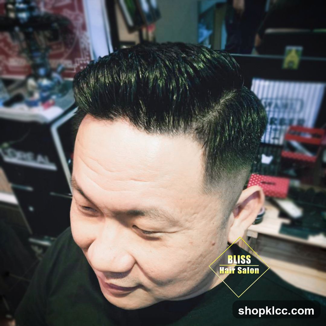 Man with a fresh haircut