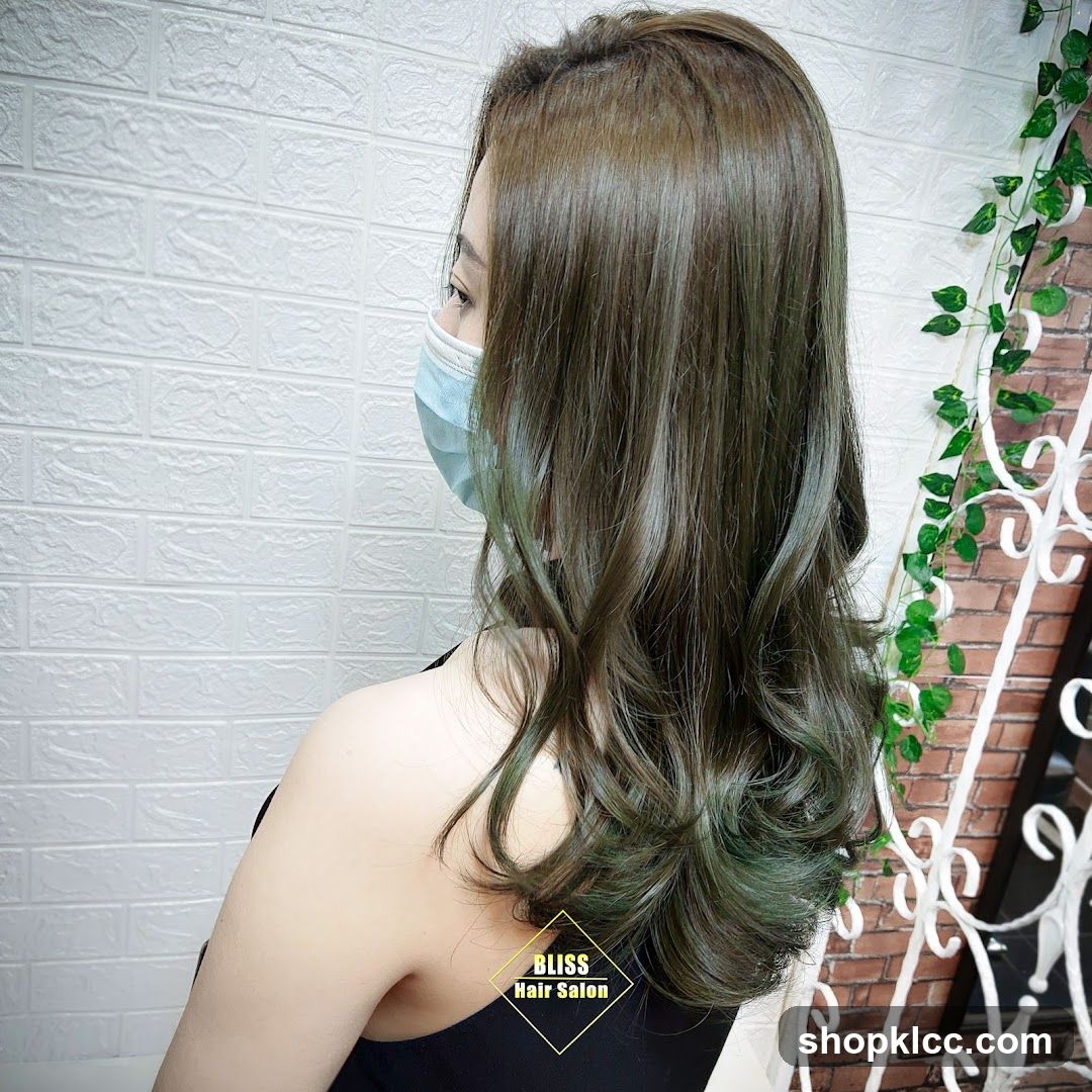 Woman with new hair color
