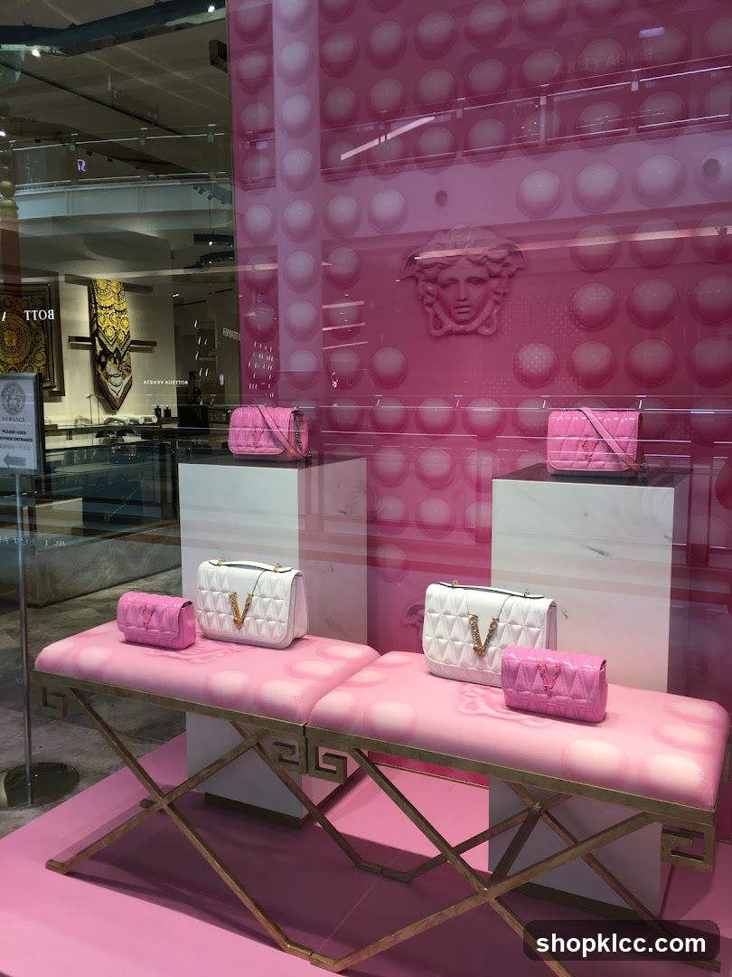 Versace Handbag Display