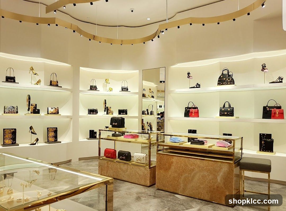 Luxury Handbag and Shoe Store Interior