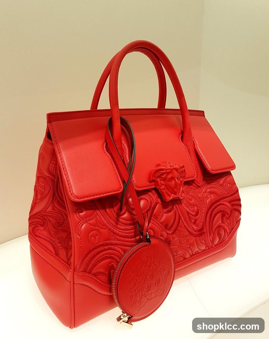 Red Leather Handbag