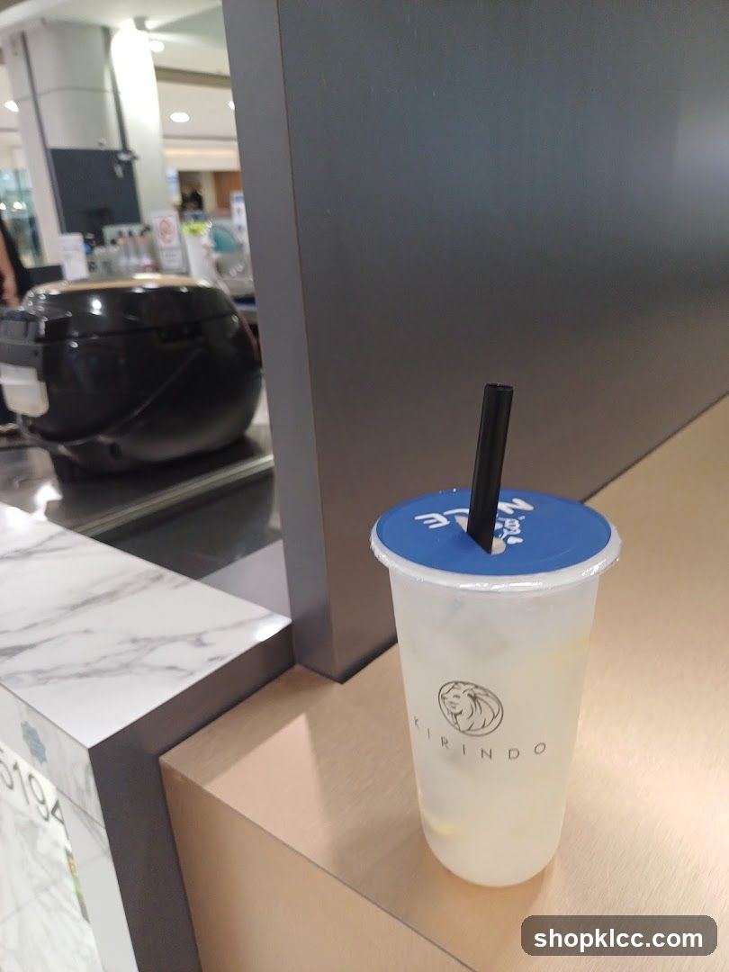 Drink with logo