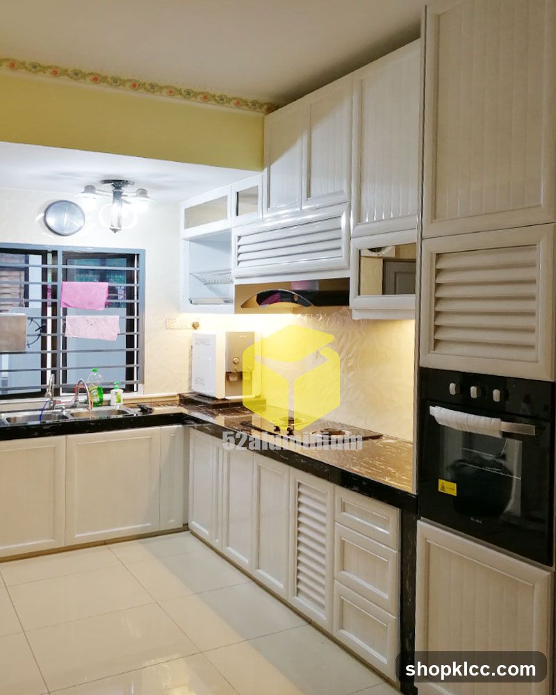 Modern Kitchen with White Cabinets
