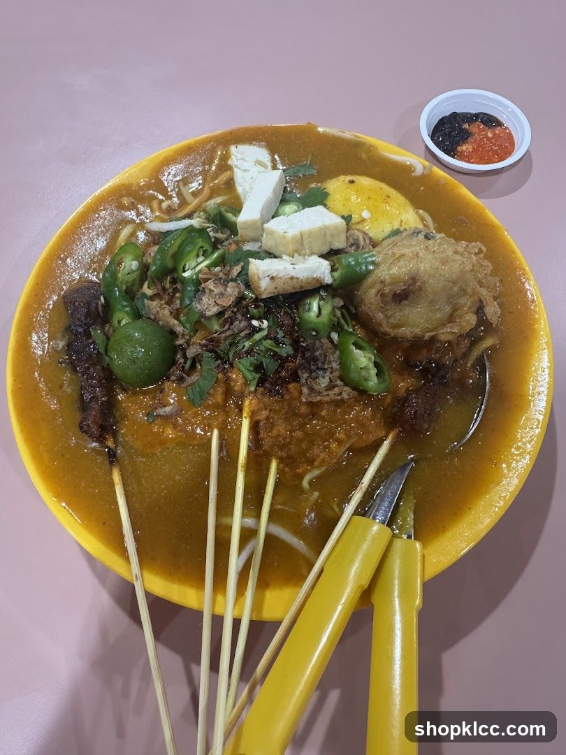 Noodle Dish with Condiments