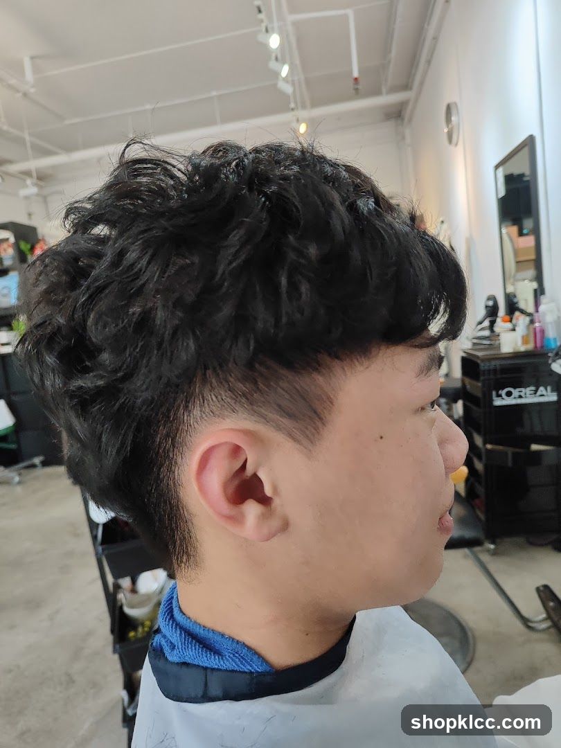 Man with a fresh haircut