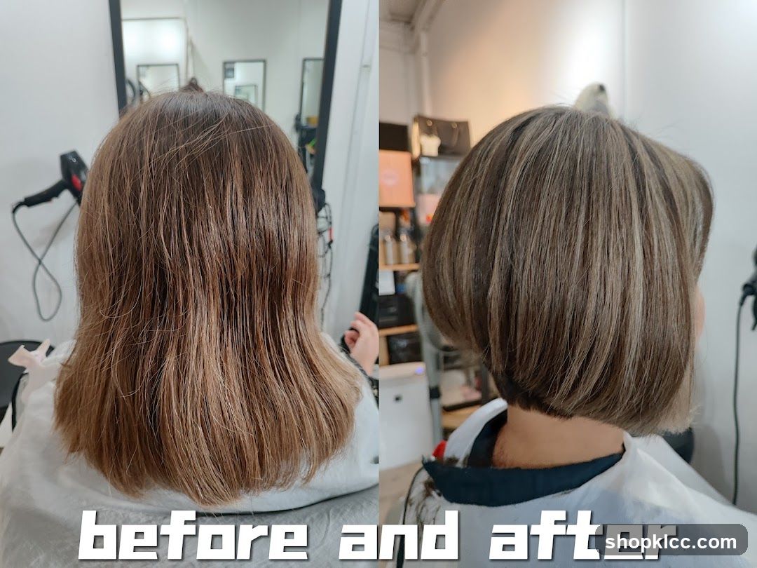 Haircut Before and After