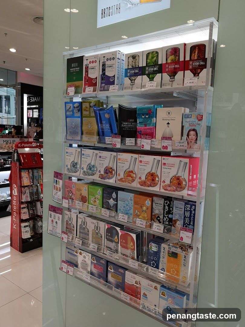 Skincare Products Display