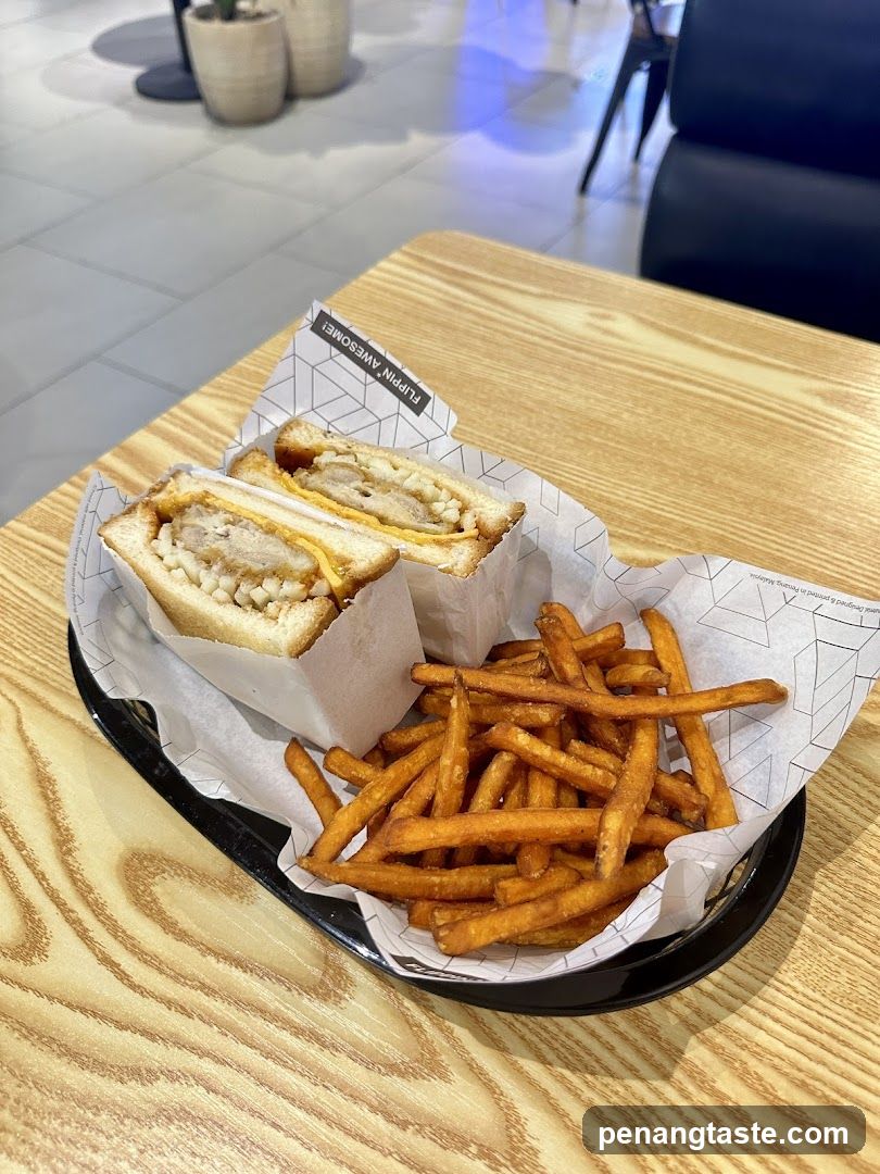 Sandwich and Fries