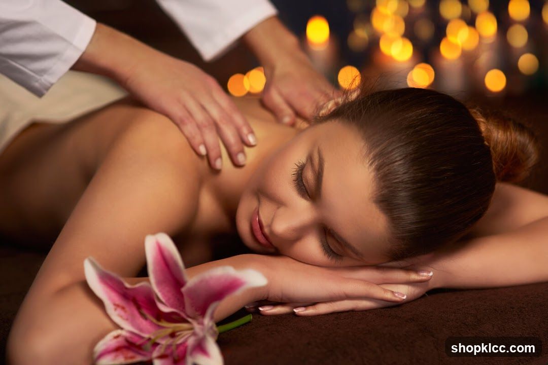 Woman receiving a massage