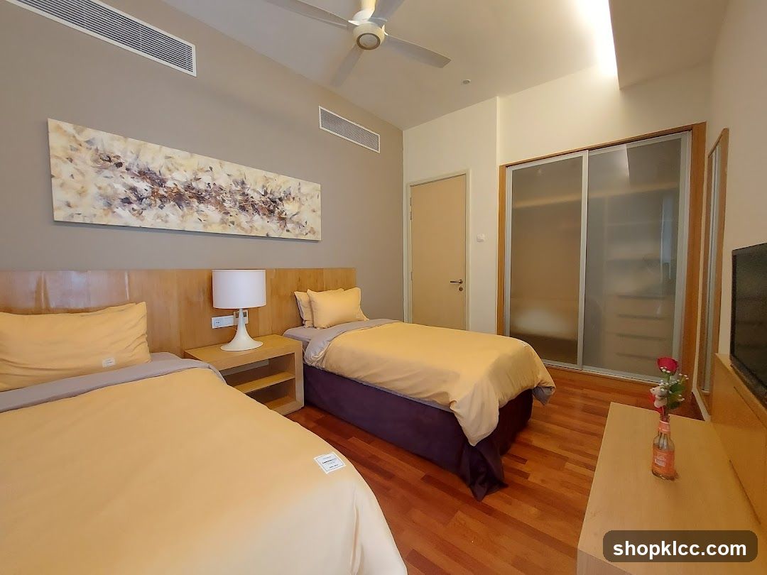 Bedroom with two beds
