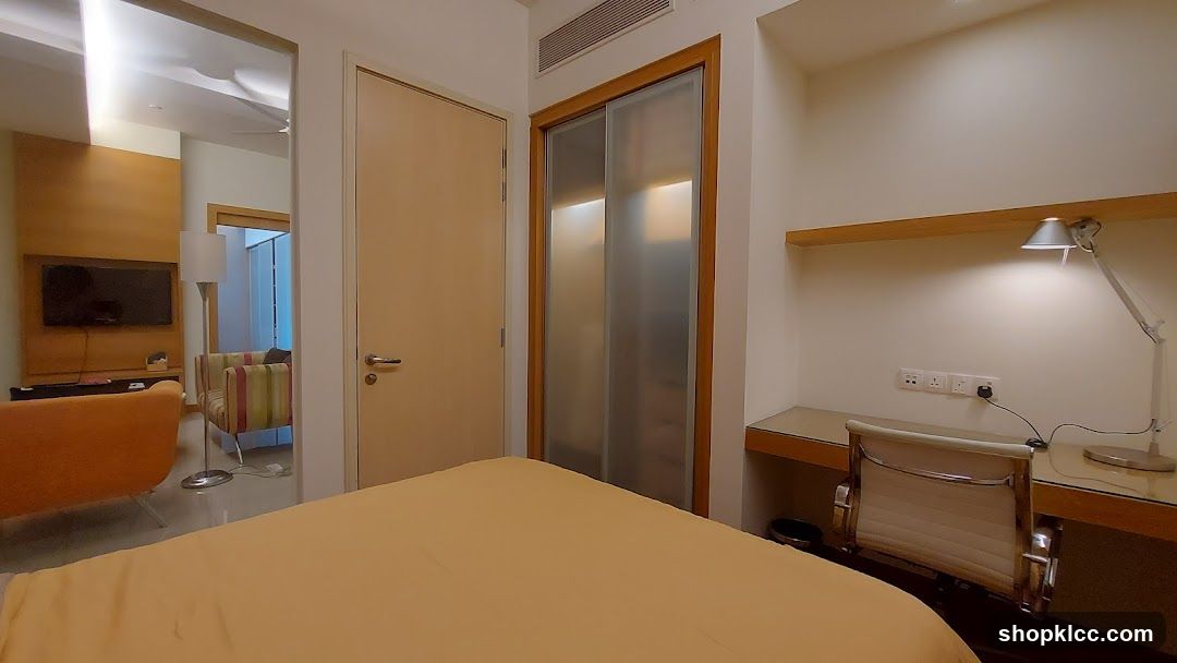 Bedroom with Desk and Closet