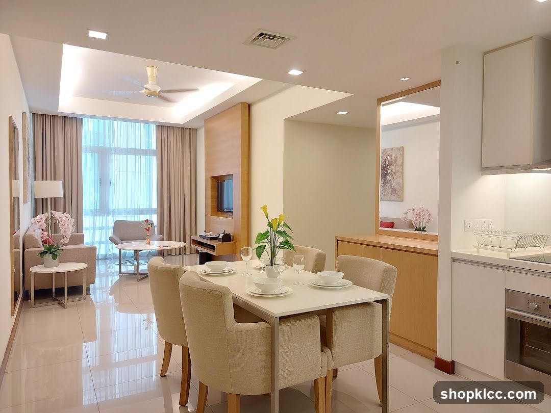 Modern Apartment Living and Dining Area