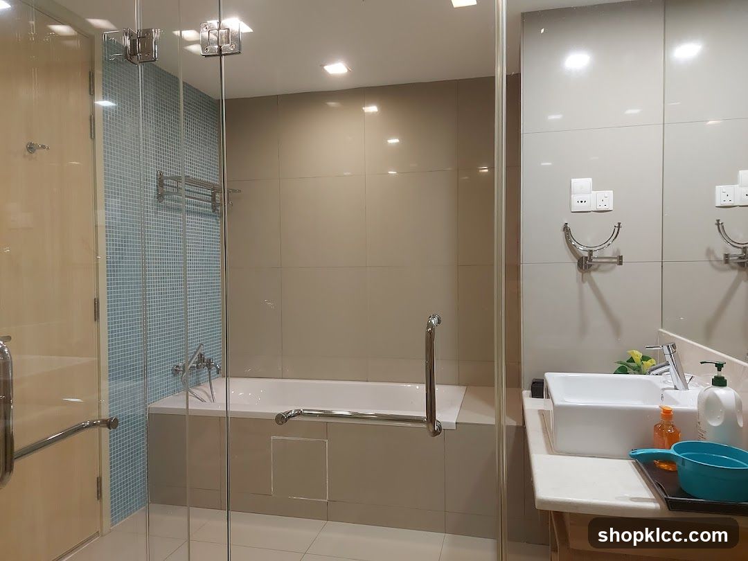 Modern Bathroom with Bathtub and Sink