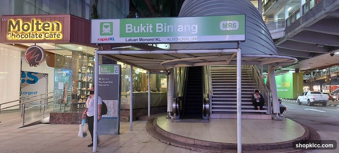 Bukit Bintang Monorail Station Entrance