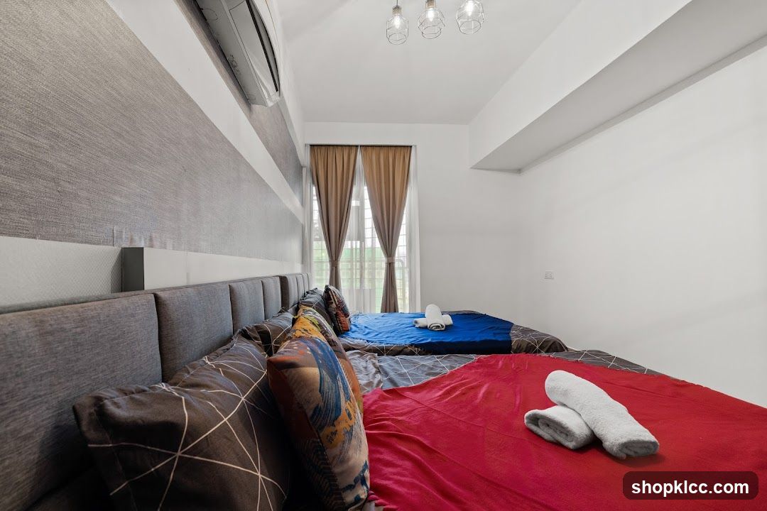 Bedroom with multiple beds