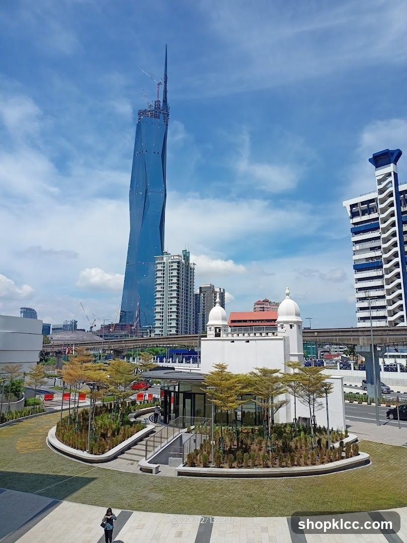 Modern Cityscape with Skyscraper and Mosque