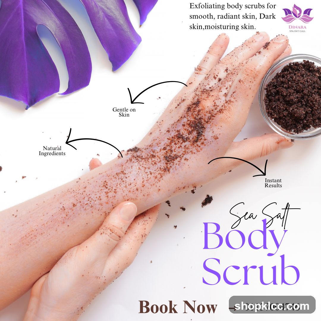 Sea Salt Body Scrub Advertisement