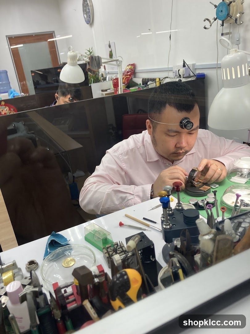 Watchmaker at work
