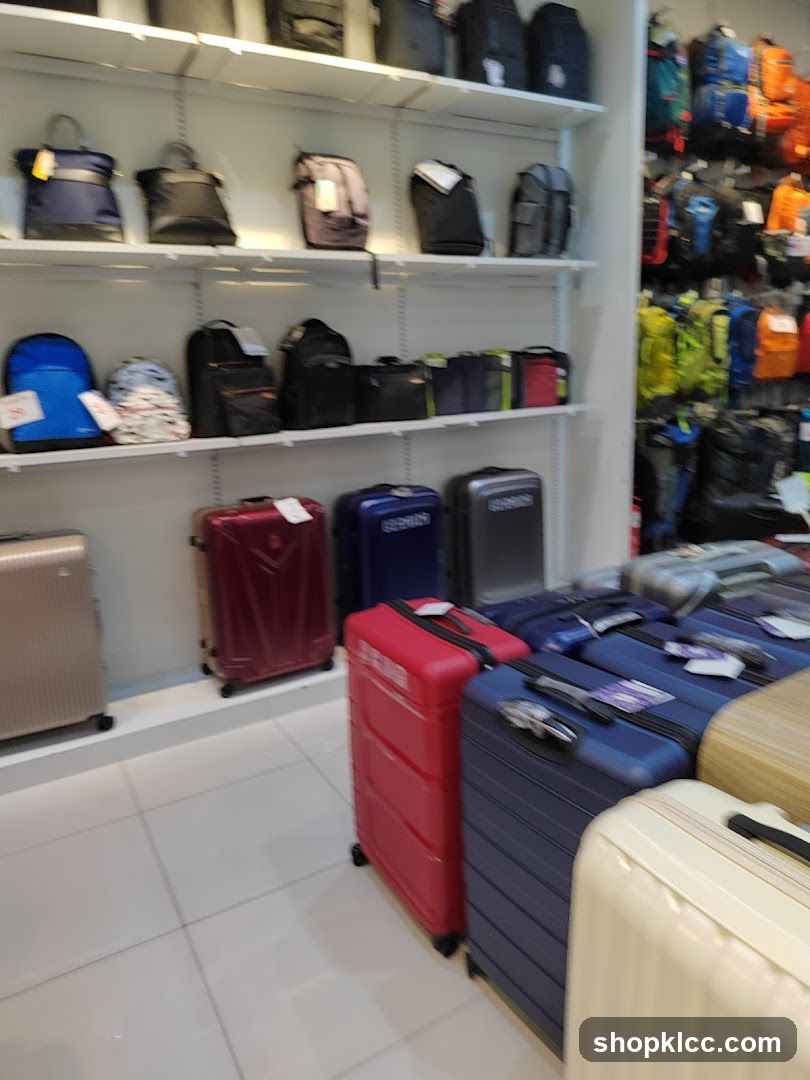 Luggage and Bags Display