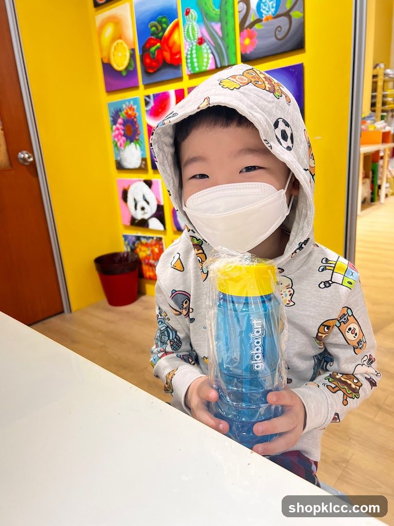 Child with Water Bottle