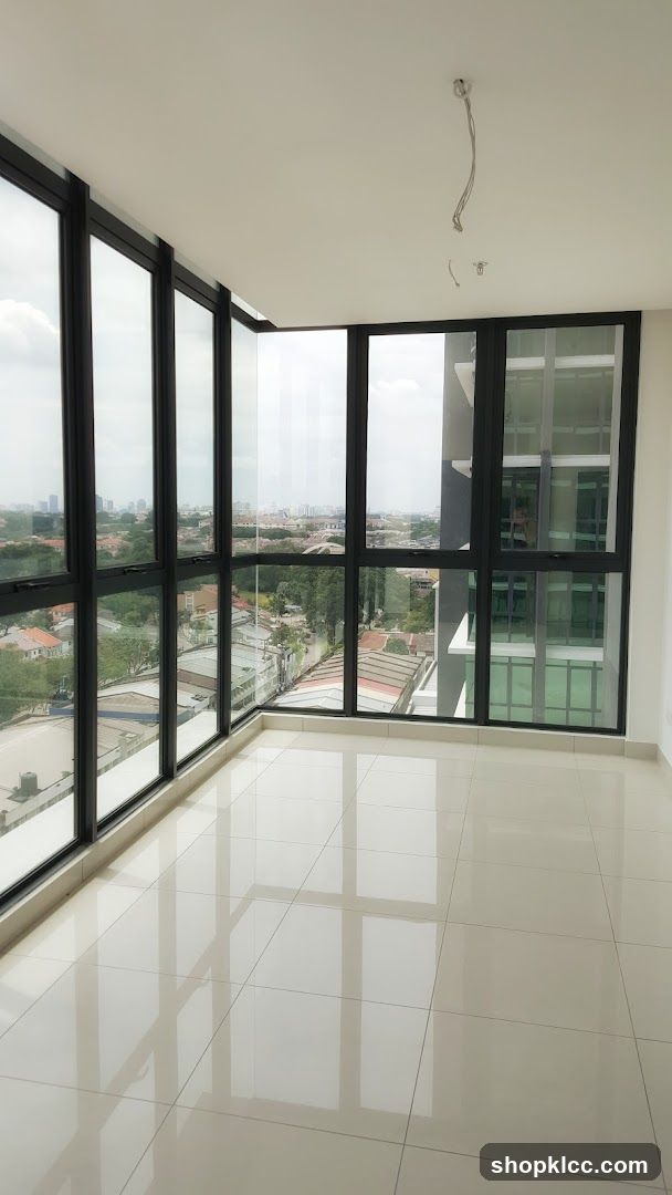 Empty Room with City View
