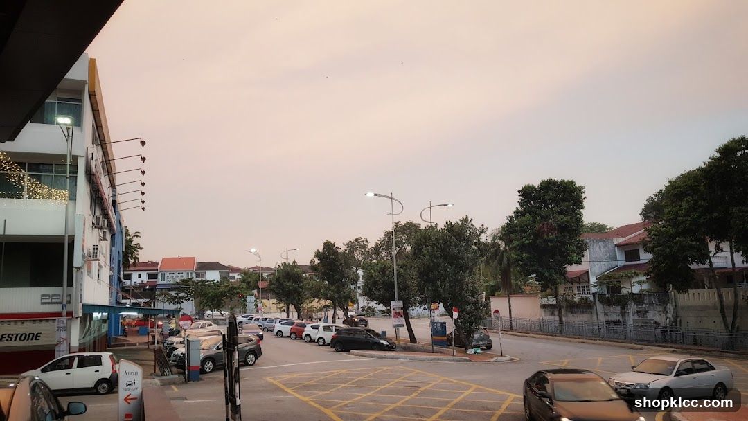 Street Scene with Cars and Buildings