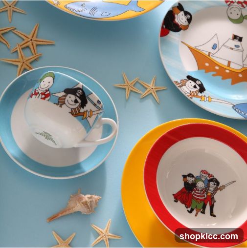 Pirate-themed children's tableware