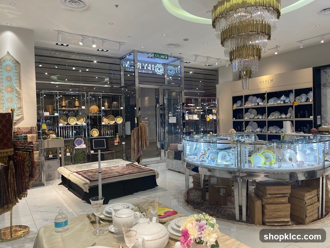 Store Interior with Display of Tableware and Textiles