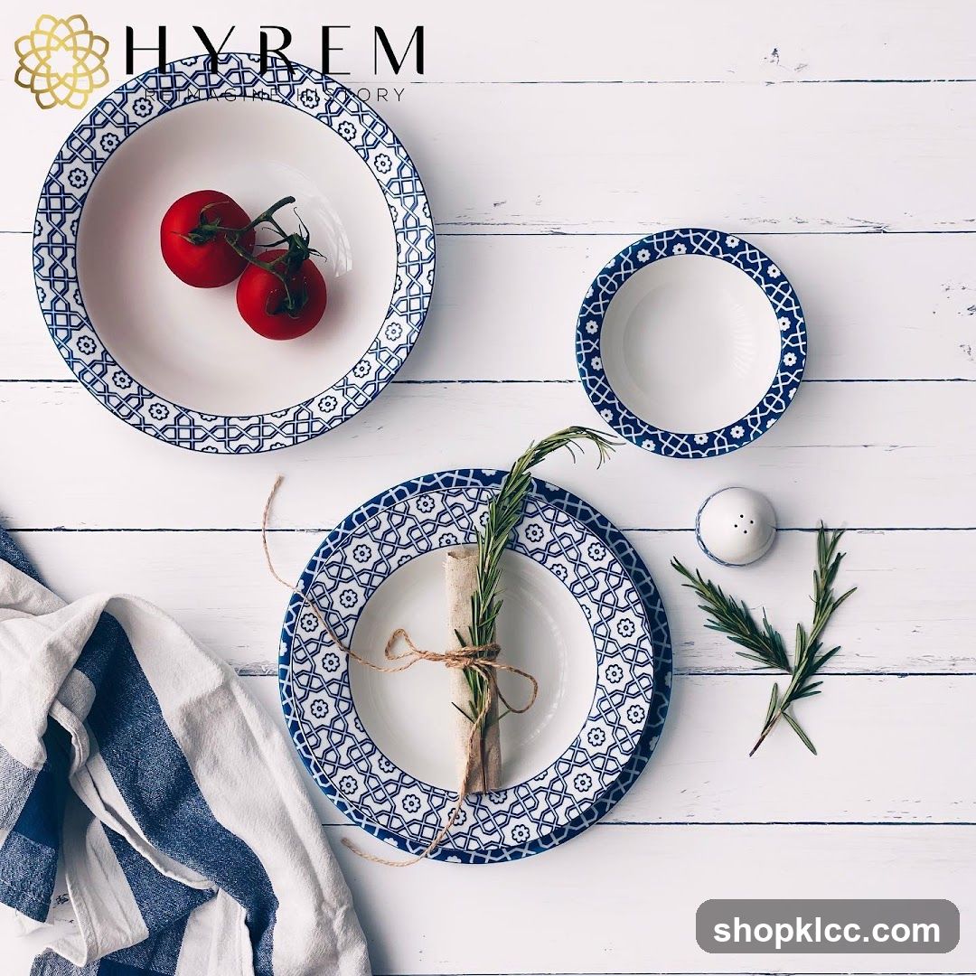 Tableware with Geometric Pattern