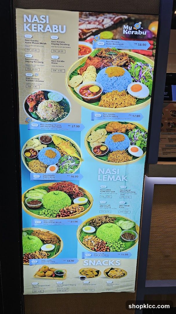 My Kerabu Menu