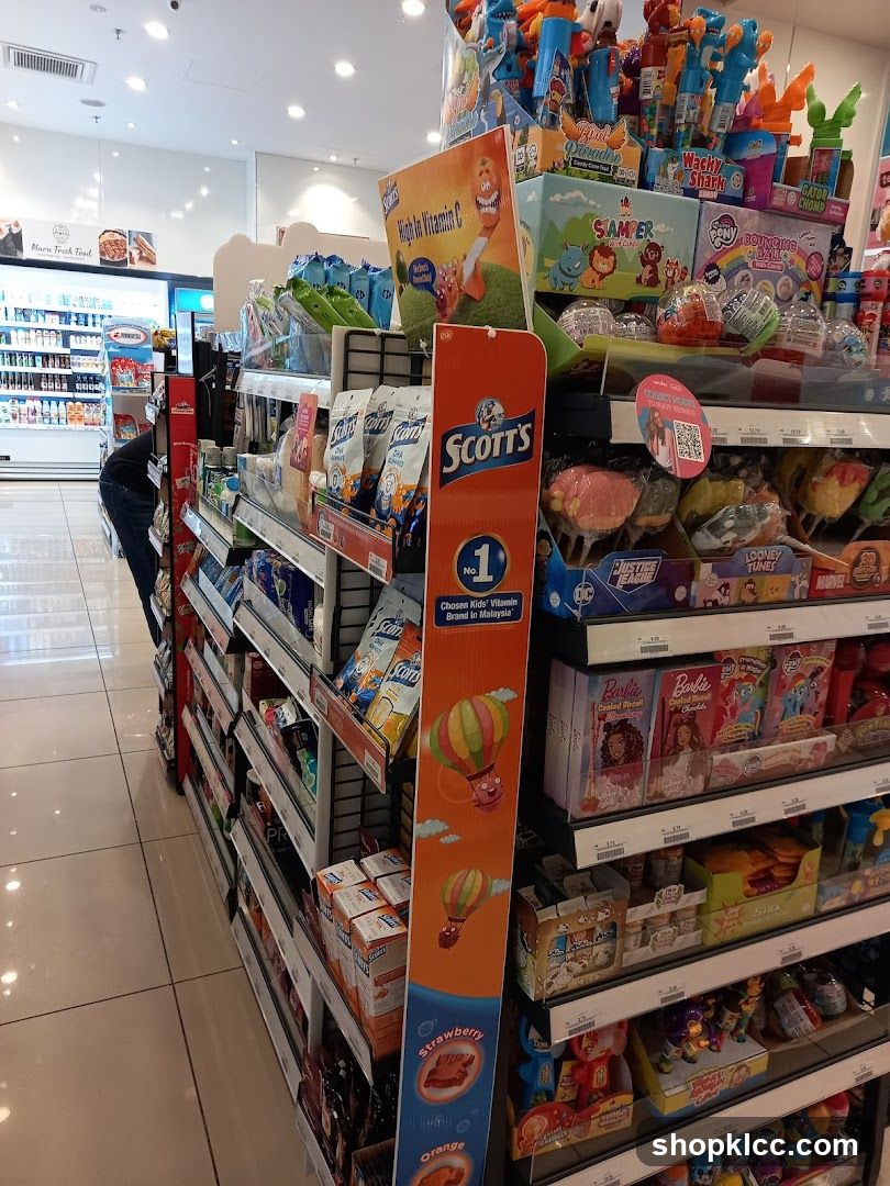Store Aisle with Scott's Vitamin Display