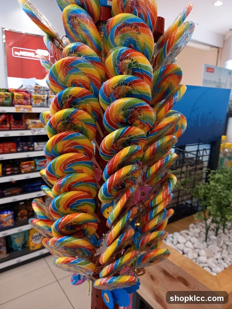 Rainbow Lollipops Display