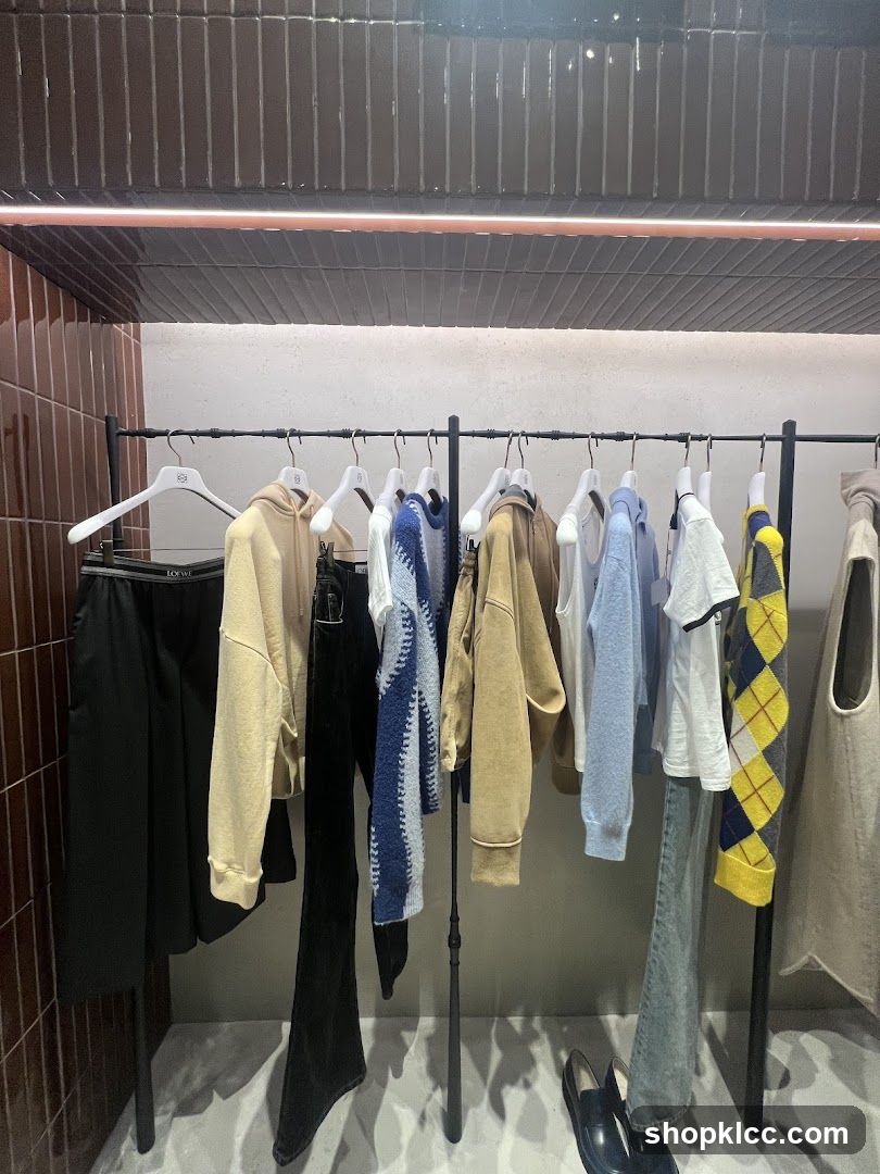 Clothing Rack with Apparel