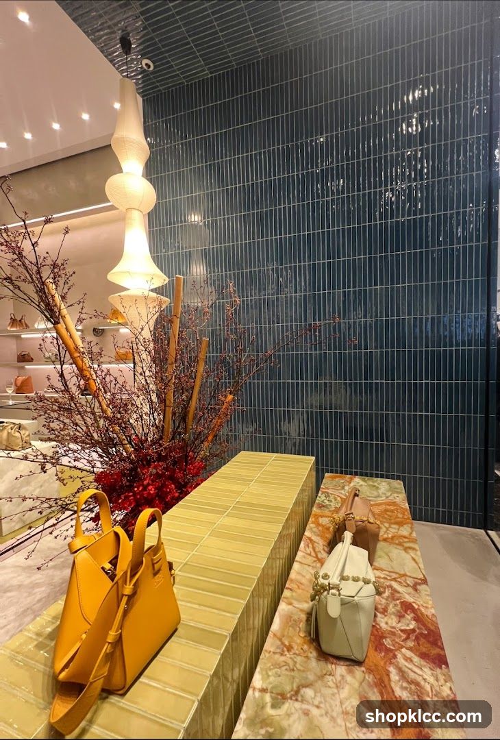 Store Display with Handbags