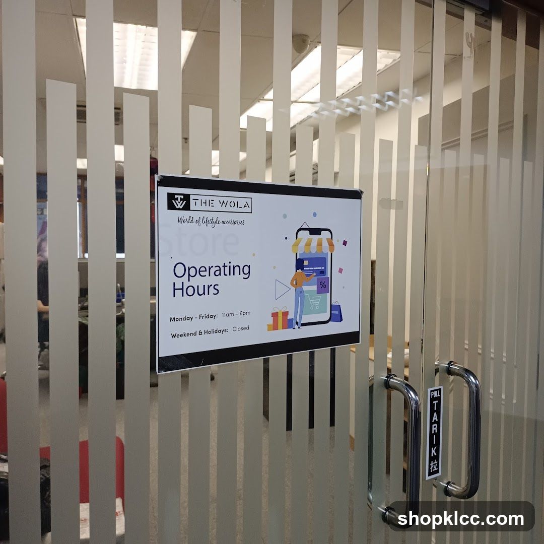 Operating Hours Sign