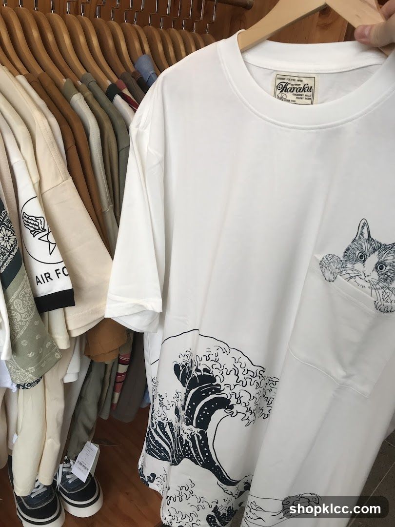 T-shirts on hangers