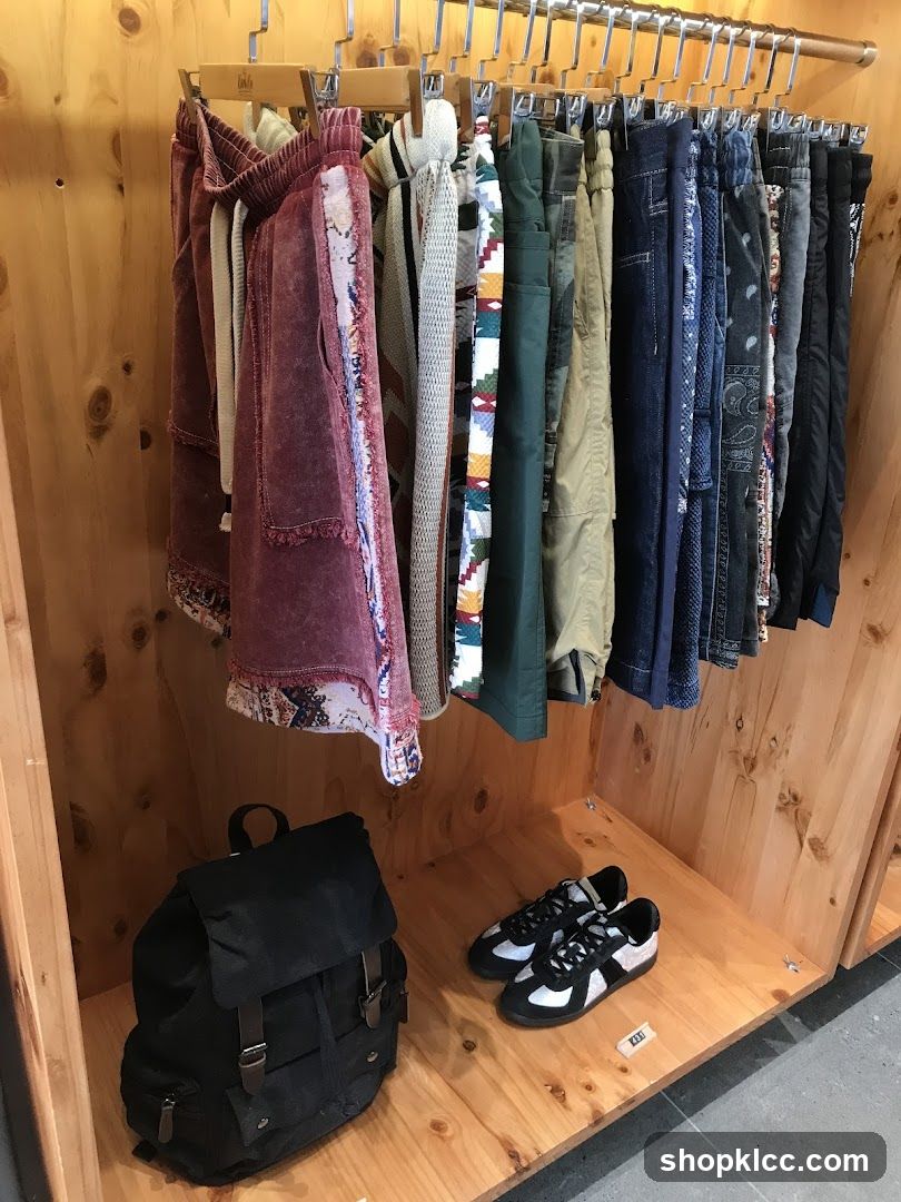 Pants and Accessories Display