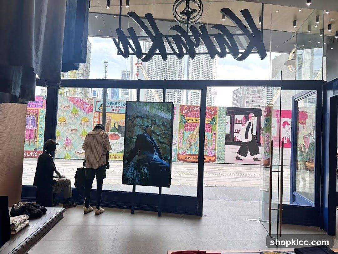 Storefront with Artwork and Mannequins
