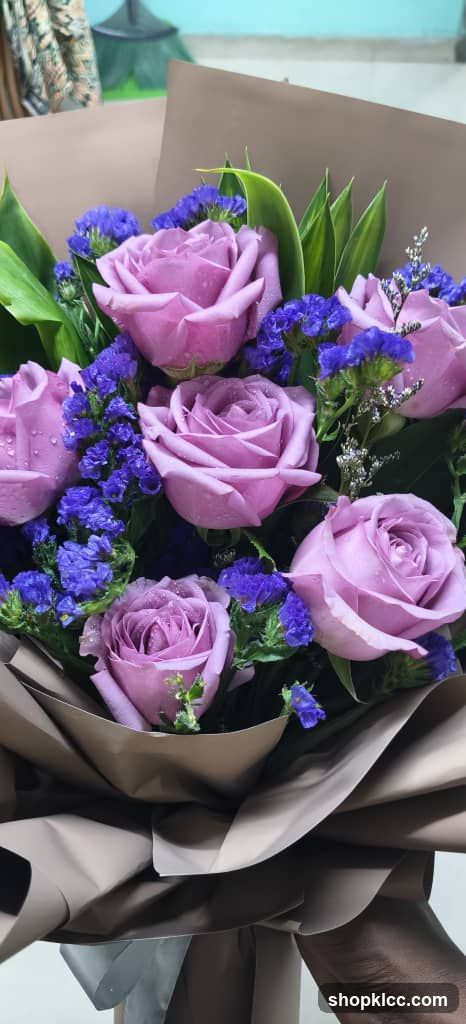 Purple Rose Bouquet