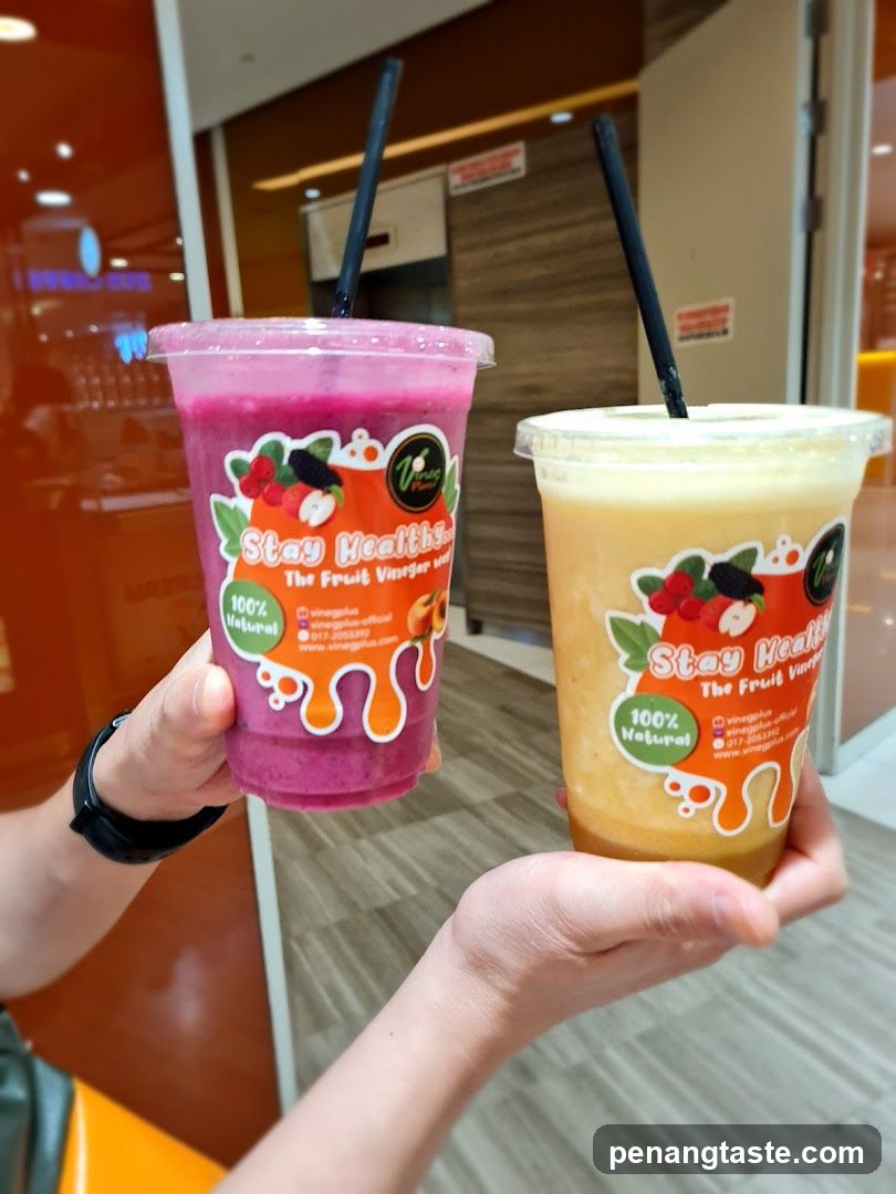 Two Fruit Vinegar Drinks