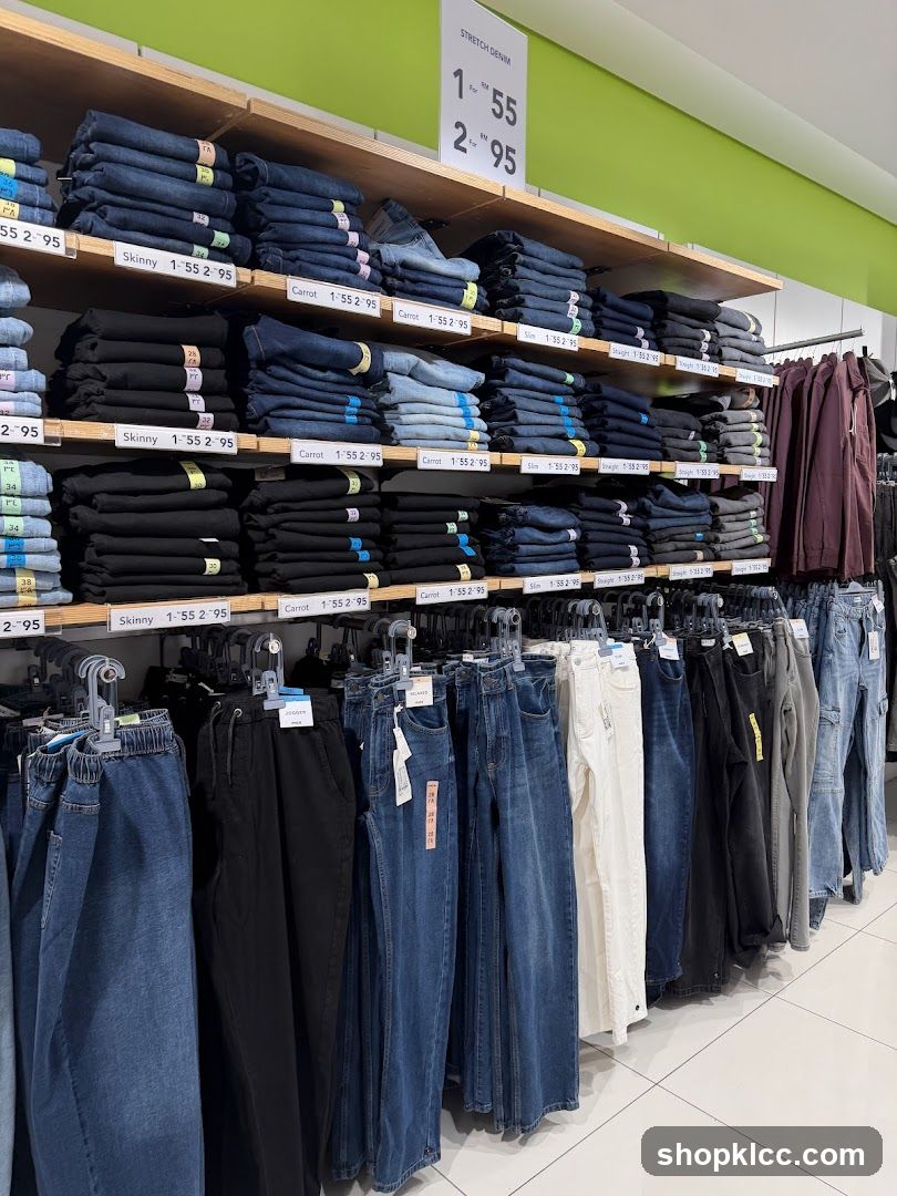 Denim Clothing Display