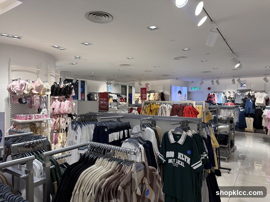 Clothing store interior