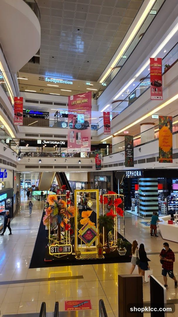 Mall Interior with Decorations