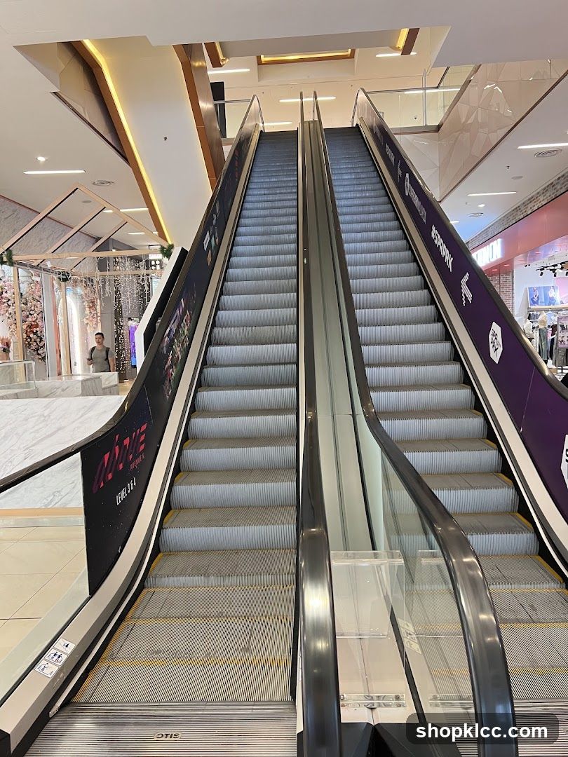 Escalators in a Mall