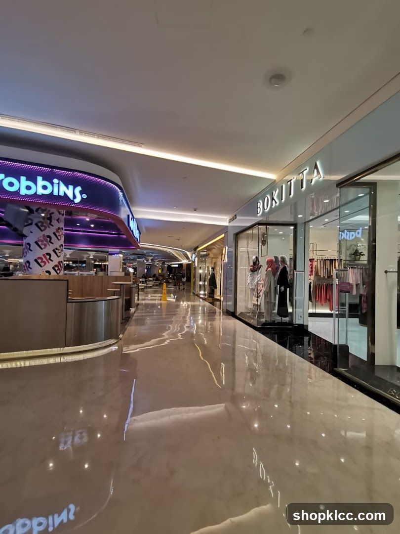 Mall Interior with Shops
