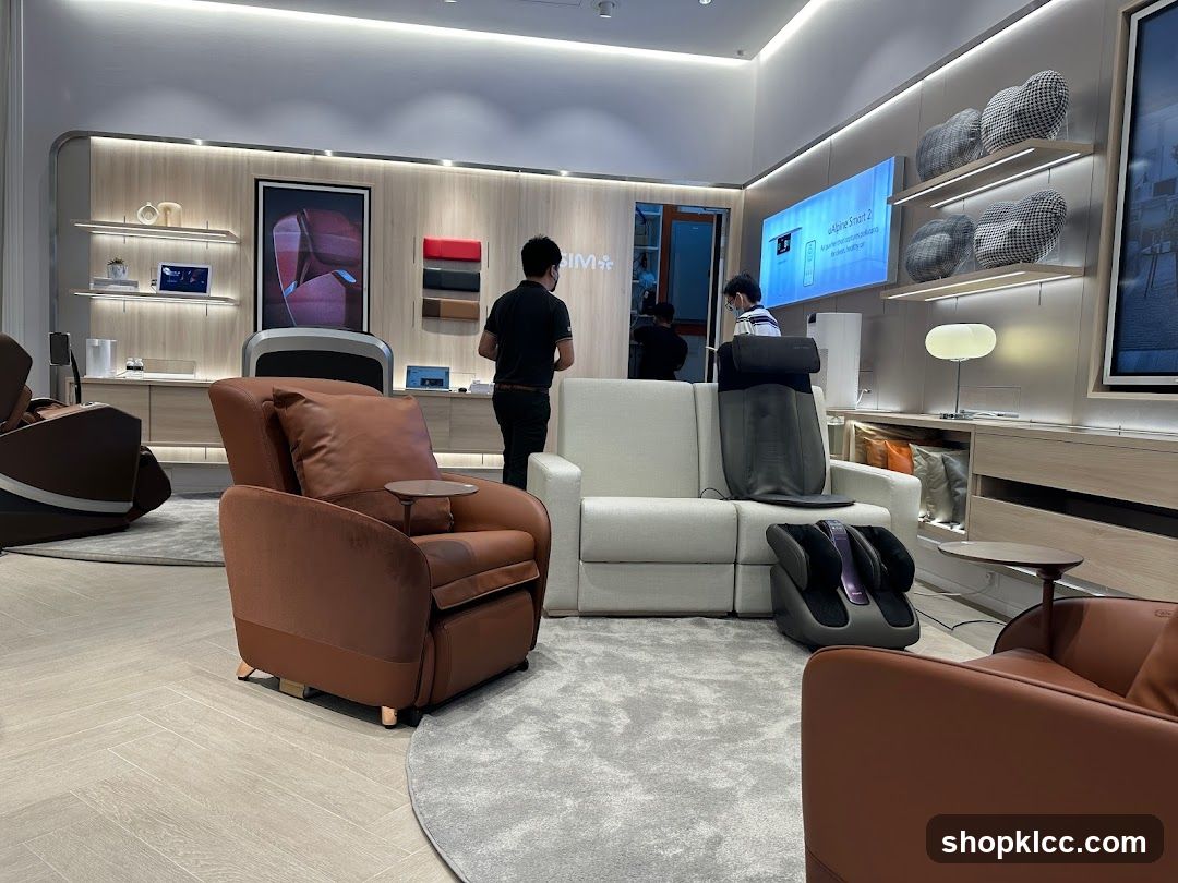 Massage Chairs and Foot Massager Display