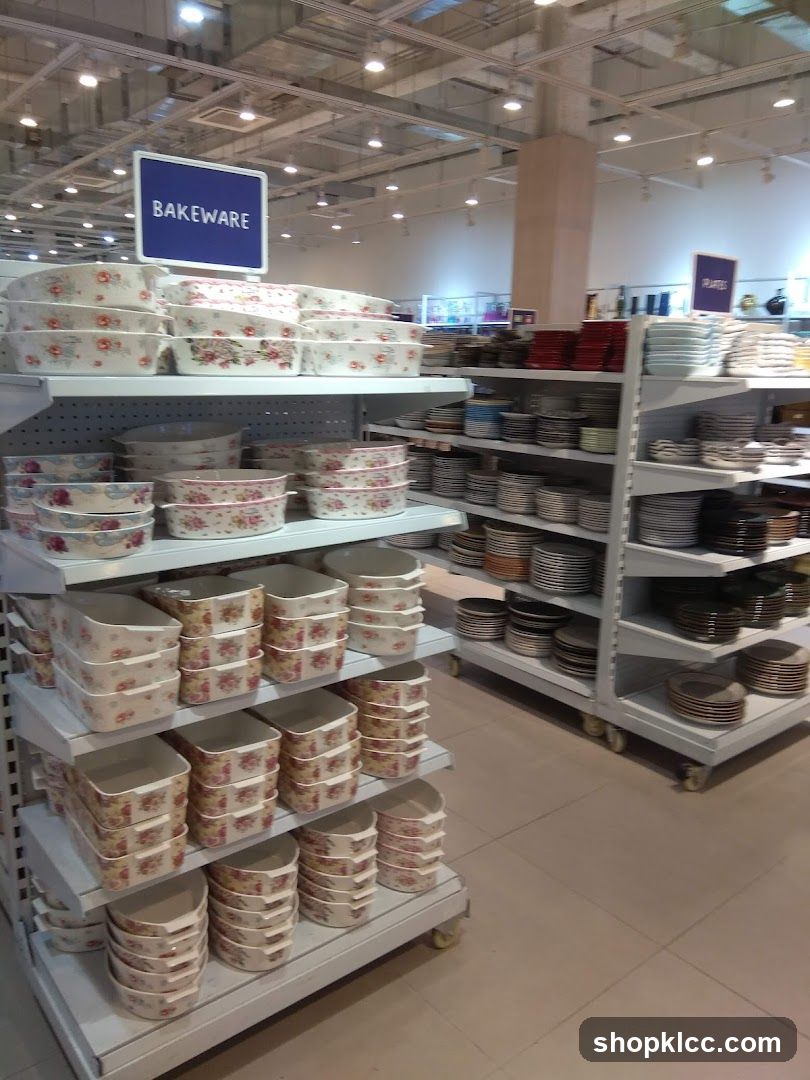 Bakeware and Plates Display